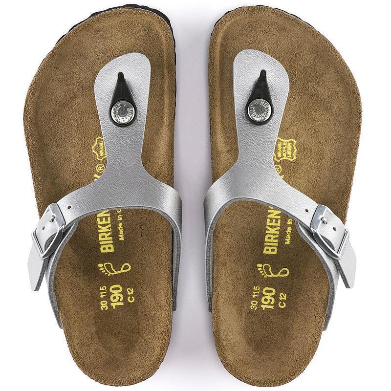 Birkenstock Birko-flor Gizeh Dame Sølv | DK 439HAP